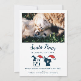 Tarjeta Festiva Fotos divertidas de Mascota de Santa Cruz de Papas