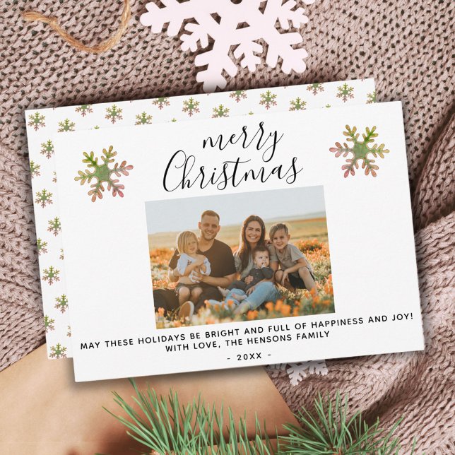 Tarjeta Festiva Fotos familiares de Snack Ferry Christmas Script (Subido por el creador)
