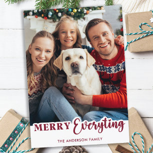 Tarjeta Festiva Fotos familiares modernas personalizadas