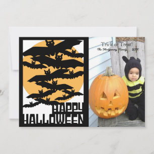Tarjeta Festiva Fotos felices de Halloween