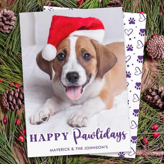 Tarjeta Festiva Fotos mascotas Perro Lover Felices Fiestas Persona (Subido por el creador)