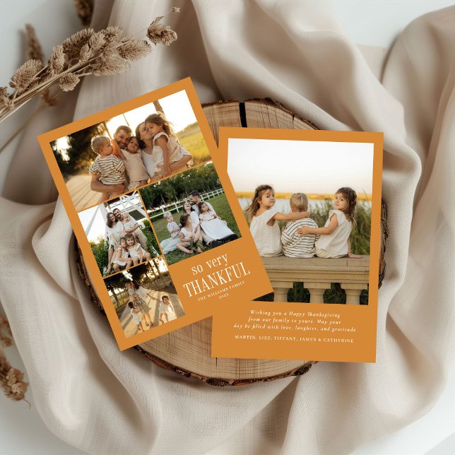 Tarjeta Festiva Fotos Mínimas Tan Agradecido Feliz Día de Acción d (Subido por el creador)