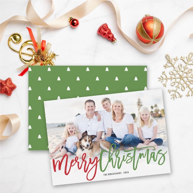 Tarjeta Festiva Fotos modernas de la caligrafía del pincel de Navi (Subido por el creador)