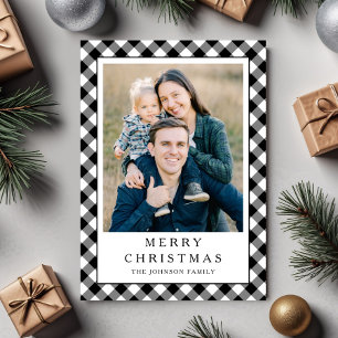 Tarjeta Festiva Fotos Navideñas con Cuadros Festivos