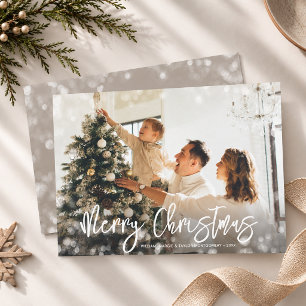 Tarjeta Festiva Fotos navideñas de Merry