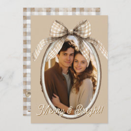 Tarjeta Festiva Fotos Navideñas de Merry & Bright Fiesta Navideña