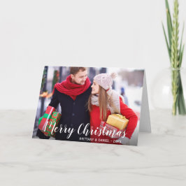 Tarjeta Festiva Fotos navideñas Fold Card WS