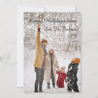 Tarjeta Festiva Fotos navideñas modernas