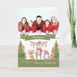 Tarjeta Festiva Fotos/nombres de los Personalizados navideños Merr