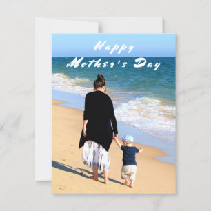 Tarjeta Festiva Fotos personalizadas del Día de la Madre y tus fot