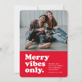 Tarjeta Festiva Fotos sólo de los Navidades de la marina retro Hol