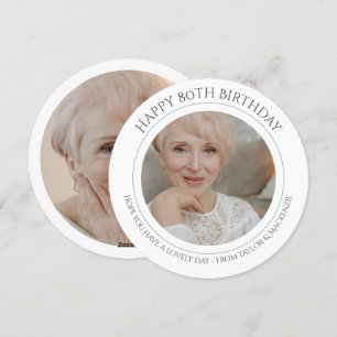 Tarjeta Festiva Fotos y textos personalizados de cumpleaños