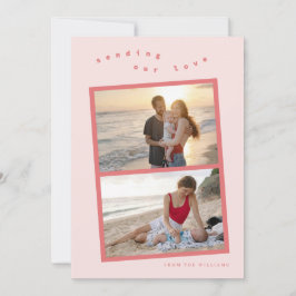 Tarjeta Festiva fototarjeta de San Valentín multifoto