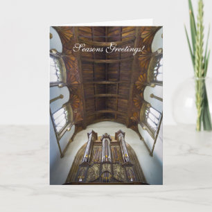 Tarjeta Festiva Framlingham organ Christmas card