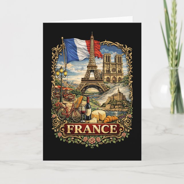 Tarjeta Festiva Francia (Anverso)