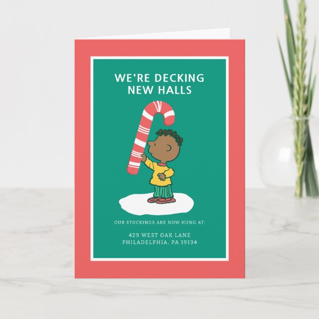Tarjeta Festiva Franklin Peppermint Candy (Anverso)
