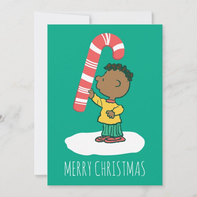 Tarjeta Festiva Franklin Peppermint Candy (Anverso)