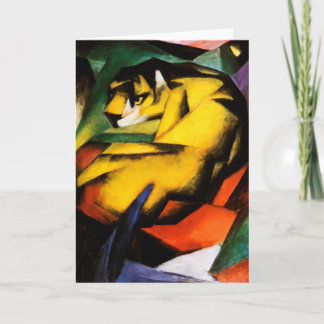 Tarjeta Festiva Franz Marc - Tiger