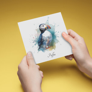 Tarjeta Festiva Fraserita de acuarela adorable, personalizada