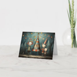 Tarjeta Festiva Freak Show Christmas Cards