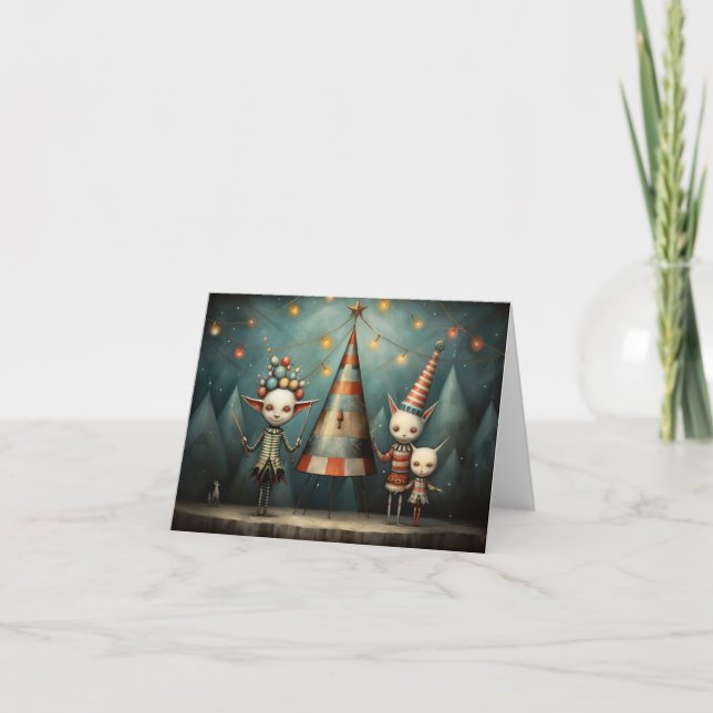 Tarjeta Festiva Freak Show Christmas Cards (Anverso)