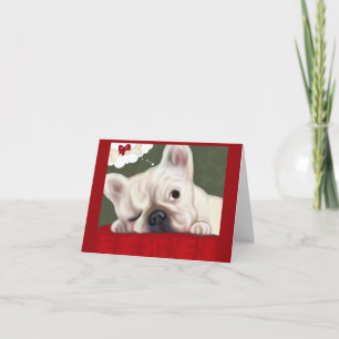 Tarjeta Festiva French Bulldog Dulces Sueños