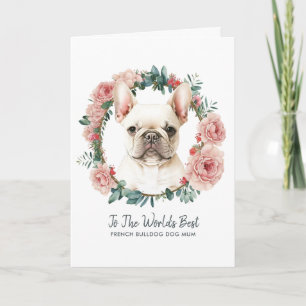 Tarjeta Festiva French Bulldog Mamá Día de la Madre