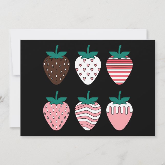 Tarjeta Festiva Fresas fresas Fruit Lover Farmers Garden (Anverso)