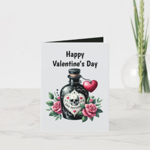 Tarjeta Festiva Fresco gótico agregar mensaje San Valentín poción 