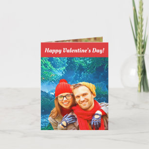 Tarjeta Festiva fresh modern personalized design red hearts