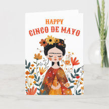 Frida caprichoso feliz Cinco de Mayo