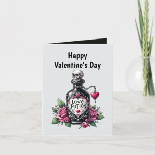 Tarjeta Festiva Frio gótico añadir mensaje de San Valentín poción 