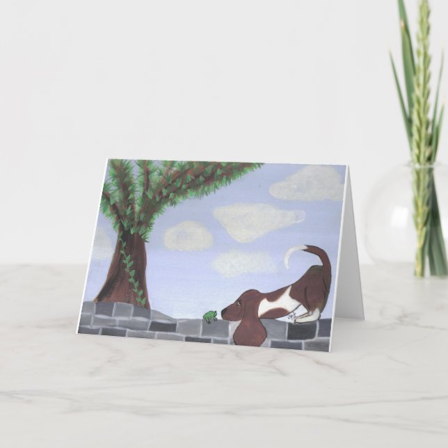 Tarjeta Festiva Froggie (Anverso)