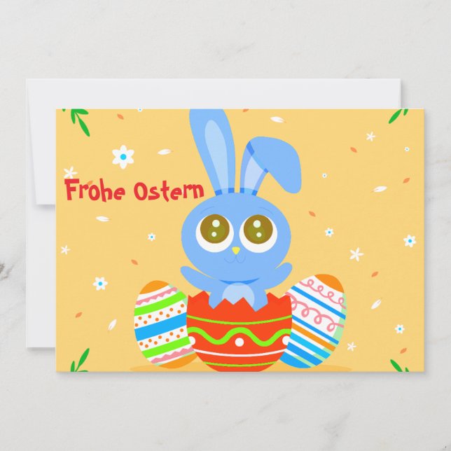 Tarjeta Festiva Frohe Ostern! (Anverso)