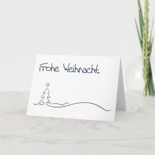 Tarjeta Festiva Frohe Weihnacht... / Feliz Navidad.