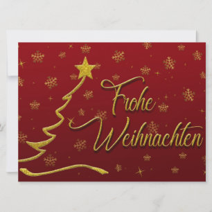 Tarjeta Festiva Frohe Weihnachten