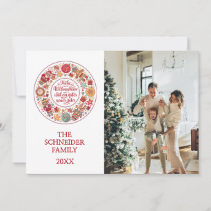 Tarjeta Festiva Frohe Weihnachten