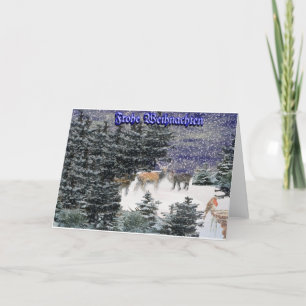 Tarjeta Festiva Frohe Weihnachten