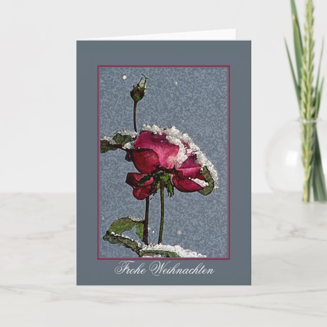 Tarjeta Festiva Frohe Weihnachten (Anverso)