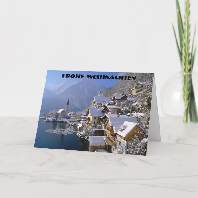 TARJETA FESTIVA FROHE WEIHNACHTEN (MERRY NAVIDAD) (Anverso)