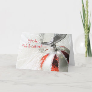 Tarjeta Festiva Frohe Weihnachten Ornament Design