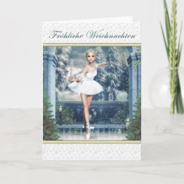 Tarjeta Festiva Fröhliche Weichnachten - Navidades Ballerina Card