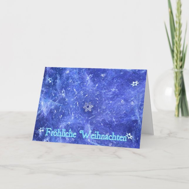 Tarjeta Festiva Frohliche Weihnachten - Blizzard (Anverso)