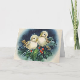 Tarjeta Festiva ¡Fröhliche Weihnachten! Vintage