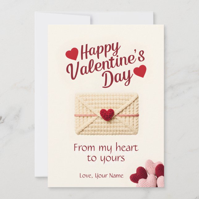 Tarjeta Festiva From My Heart to Yours Valentine Card (Anverso)