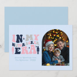 Tarjeta Festiva Frosted Elegance My Nutcracker Era Christmas Photo