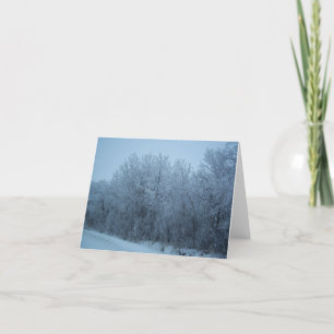 Tarjeta Festiva Frosty Day Notecard