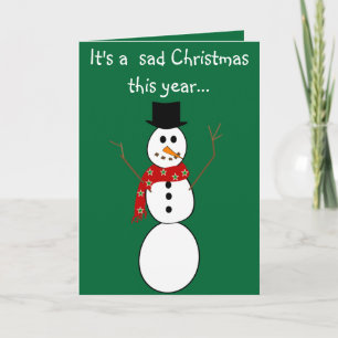Tarjeta Festiva Frosty El Hombre De Nieve Murió Cartas De Navidade