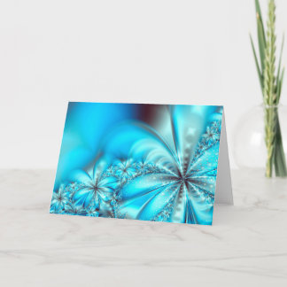 Tarjeta Festiva Frosty Fractal Navidades