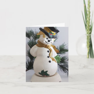 Tarjeta Festiva Frosty Holiday Card